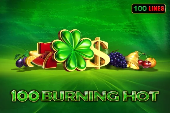 Capa do slot 100 Burning Hot